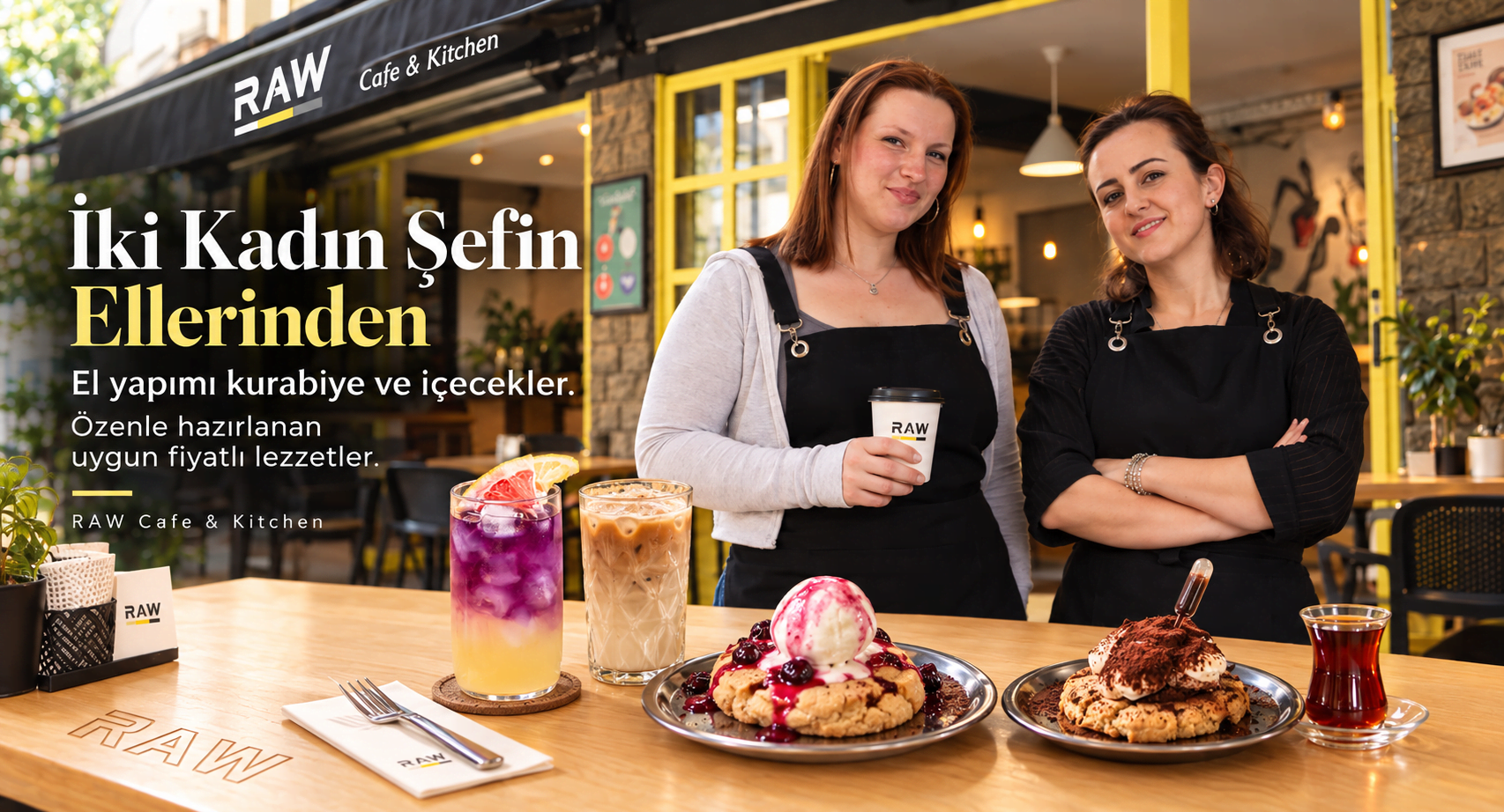 RAW Cafe 2 kadın şef